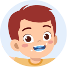 Child with mouthpiece