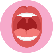 Open mouth icon