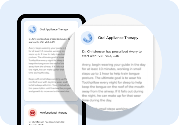 Care recommendations provided