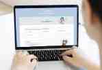 Female using laptop low res
